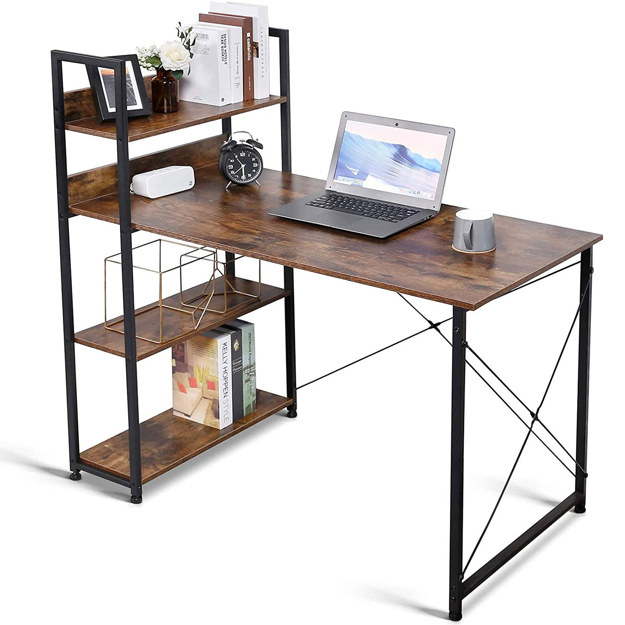 17 Stories Metal Base Computer Desk | Wayfair