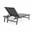 Chaise longue avec table d'appoint en bois, ensemble de 2-327273182