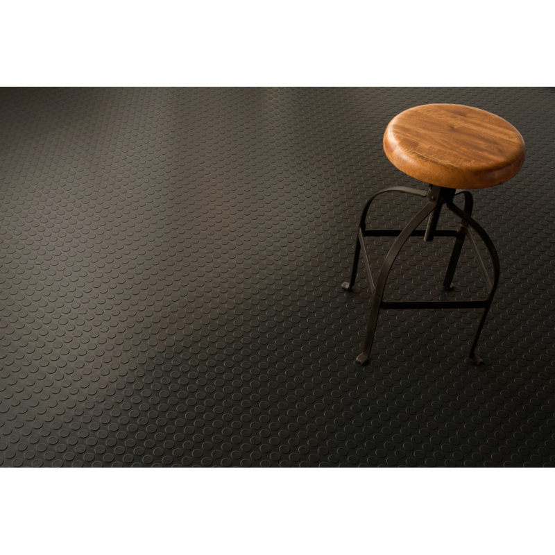 Coin 8 Ft. x 8 Ft. Shed Flooring Roll, Gray