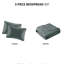 Couvre-lit très grand réversible 3 pièces très grand - Design pour un repos apaisant, rembourrage en coton prélavé, avec douillette à 2 taies décoratives