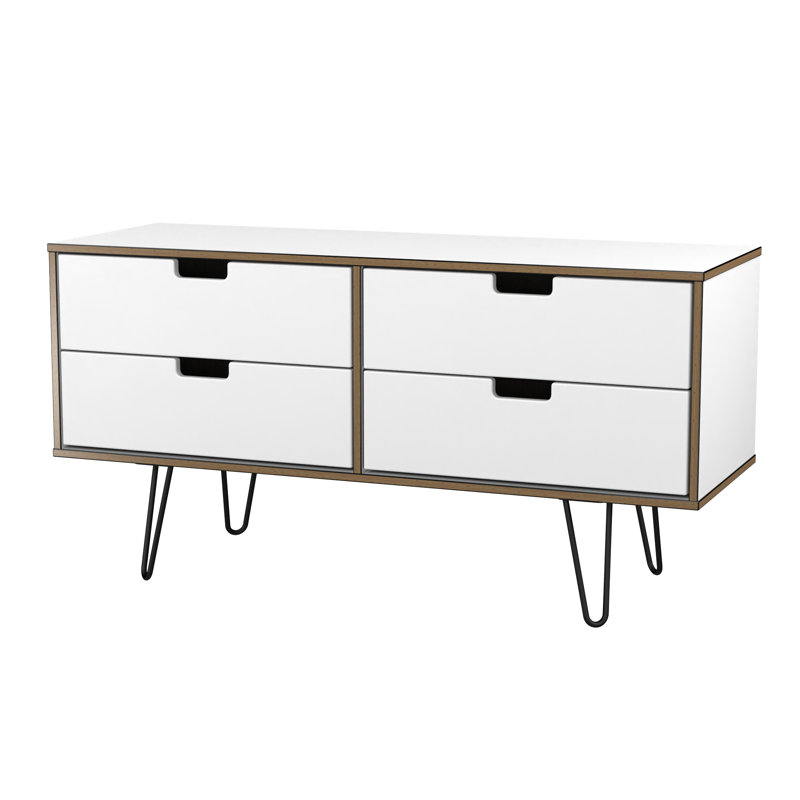 Komar 115cm W 4 - Drawer Chest of Drawers