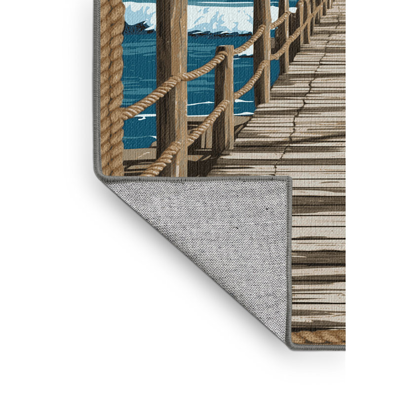  Tapis côtier lavable, Carré 3 pi