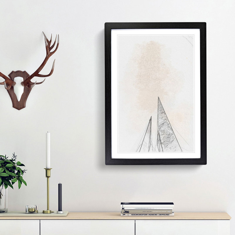 Sketching the Architecture Vol.52 - Picture Frame Drawing Print, Black Framed, 65cm H x 48cm W x 2cm D
