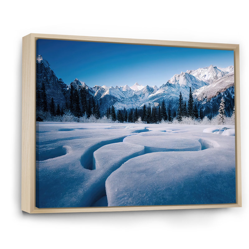 «Winter Alaskan Beauty II» sur toile, H 16 po x l 32 po x P 1 po, Toile naturelle