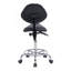 Chaise avec tabouret et dossier pivotant