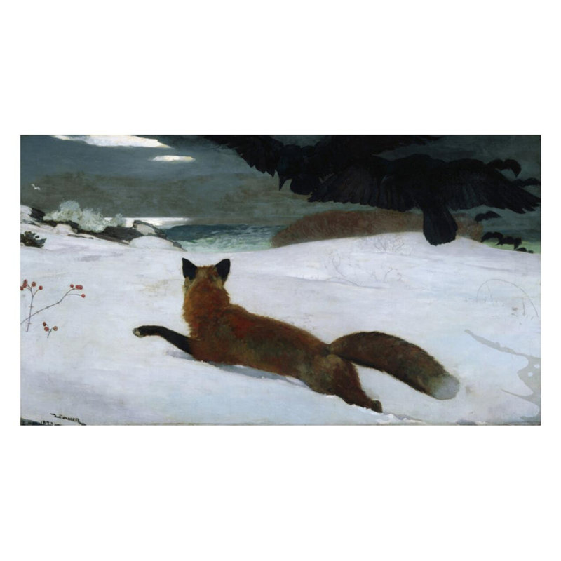 «The Fox Hunt» par Winslow Homer - Estampe numérique, H 22 po x l 28 po