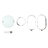 Dimitri Glass and Metal End Table-713180411