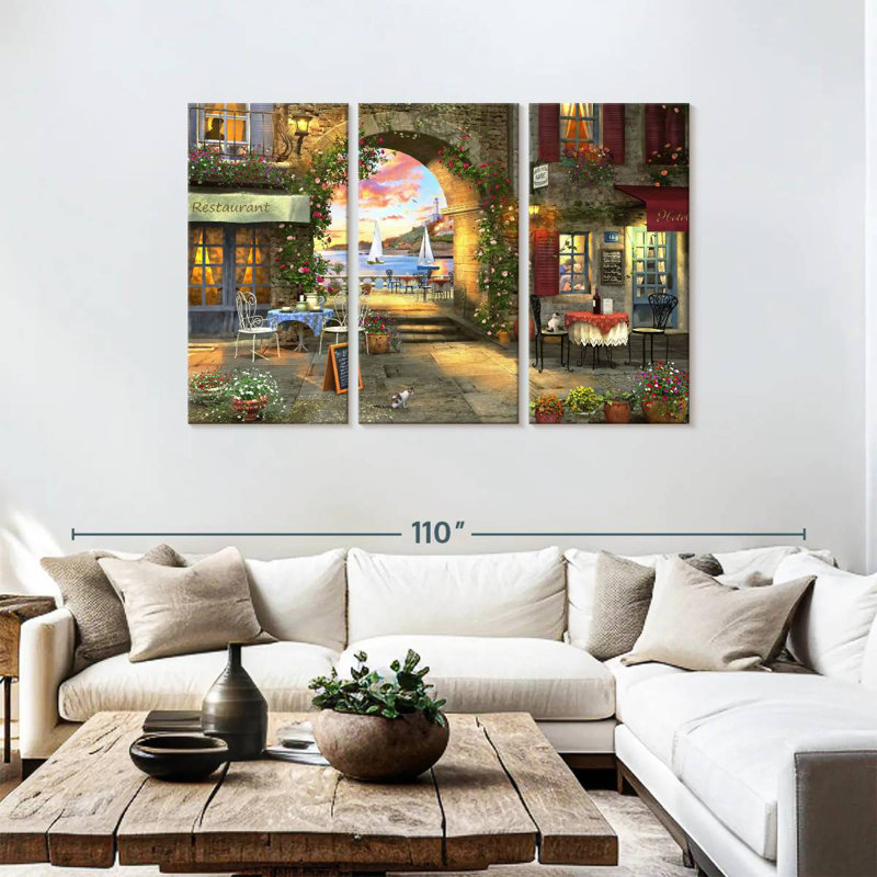 Sireci Mediterranean Evening, 48" H x 74" W