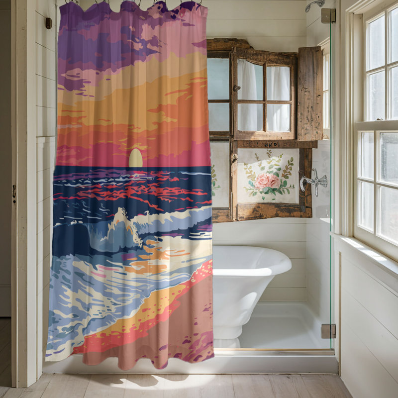 Voyd Shower Curtain, 74"H x 71"W