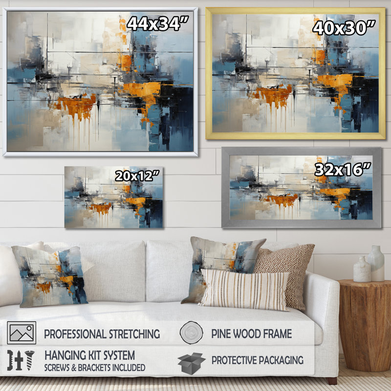 Jacarey Urban Utopia II, reproduction sur toile, Toile tendue, H 24 po x l 32 po x P 1 po