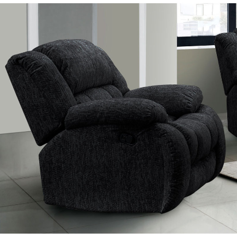 Fauteuil inclinable en ébène, Noir