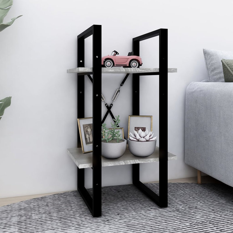 Anah Bookcase, 27.56cm H x 40cm W x 30cm D, Grey