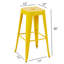Tabouret de bar en métal sans dossier avec assemblage sans outil et conception peu encombrante-536234853-536234848