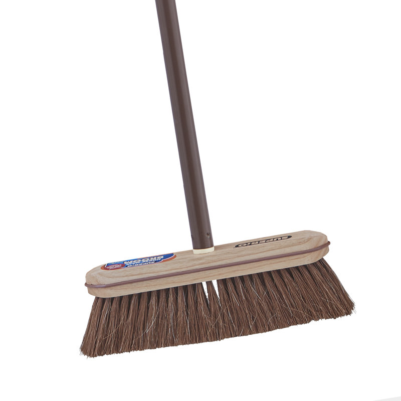 Home Horsehair Metal Push Broom