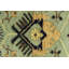 Tapis de couloir oriental vert en laine noué à la main 2 pi 6 po x 12 po Shauskee