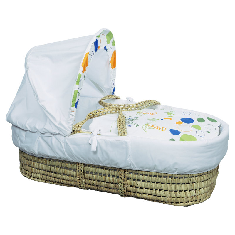 Moses Basket with Bedding with Mattress