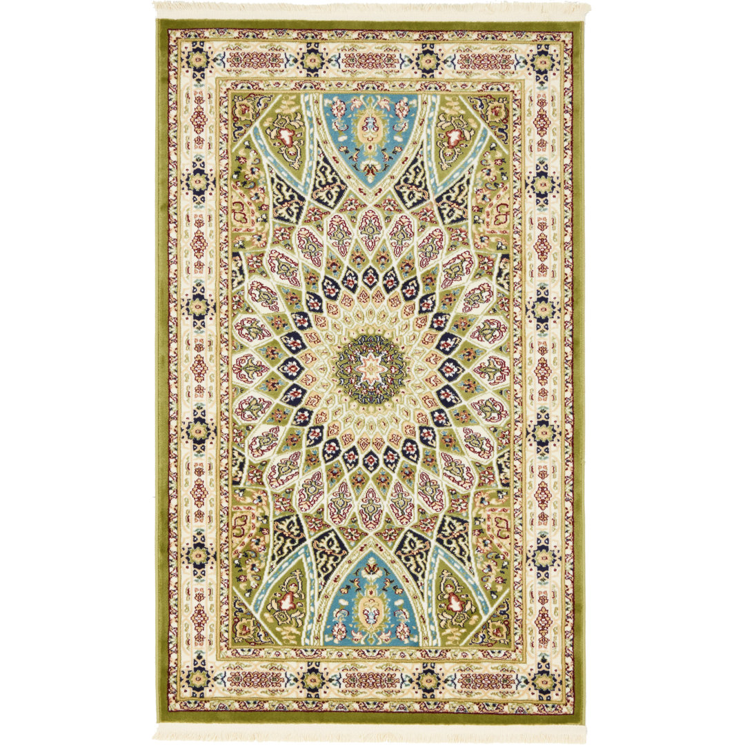 Jackson Oriental Green Area Rug Astoria Grand Rug 