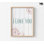 «I Love You Mom», impression de signe de pivoines encadrées, art de maman, spécial fête des mères, cadeau pour grand-mère, impression de signe positif, art mural encadré