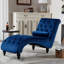 Chaise longue capitonnée en velours-290435526