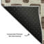 Tapis brun Prisco lavable à la machine de qualité supérieure-1377186829