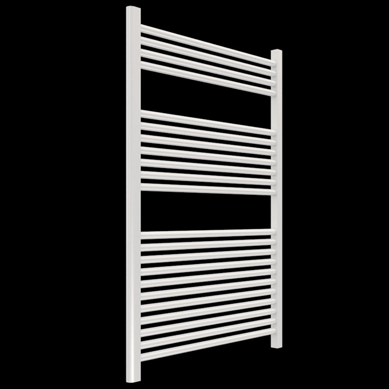 Chauffe-serviettes blanc câblé Artos M11175W-WH Artby, H 44 po x l 29,5 po x P 5,19 po, Blanc