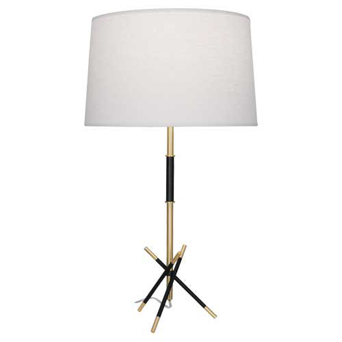 Thatcher Table Lamp, Modern Brass Accents