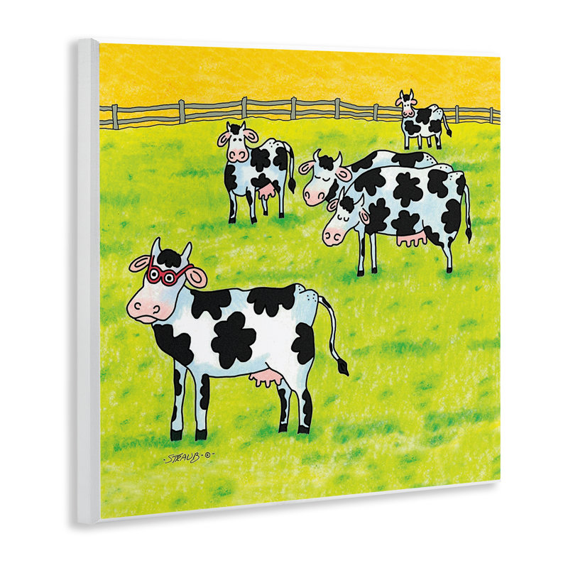 Drôle de vache avec plaque murale, par Roger Straub