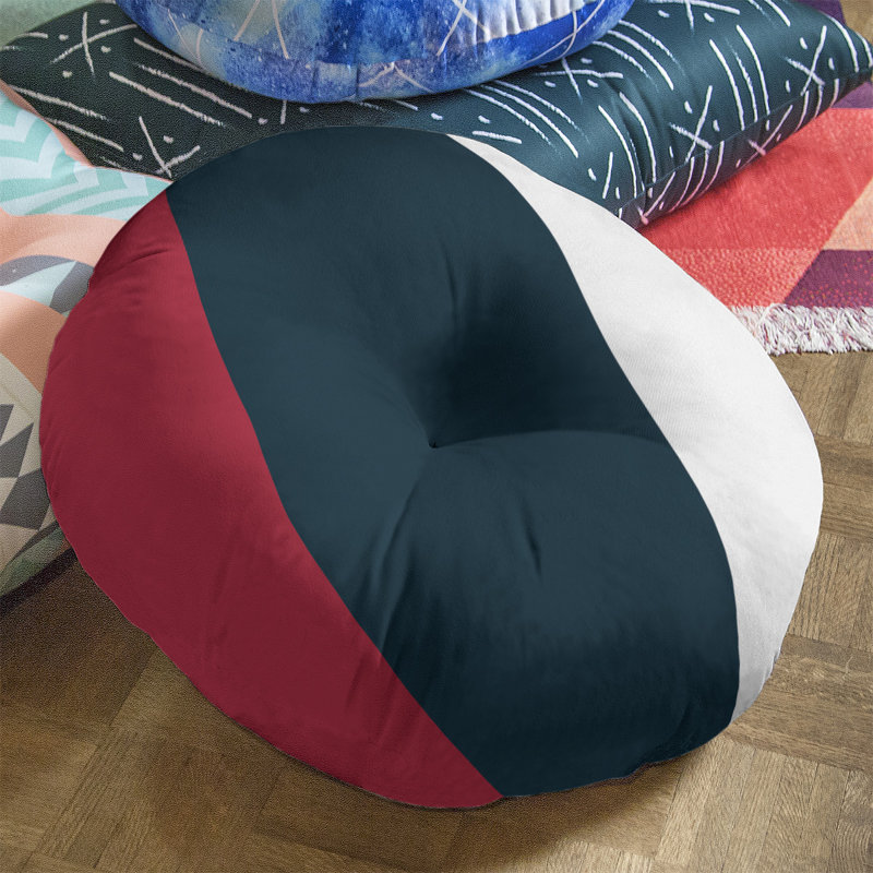  Coussin de sol touffeté, 30 po x 30 po, Bleu
