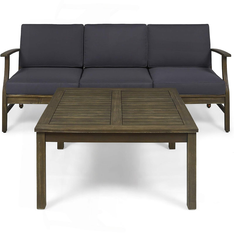 3 SEATER SOFA AND TABLE SET