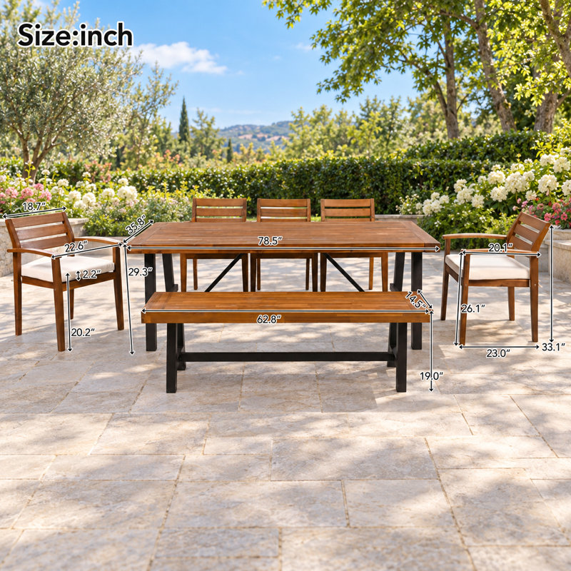 Patio Dining Set Table,