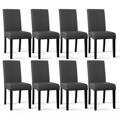 Modern Faux Leather Waterproof Upholstered Dining Chair
