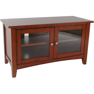 Shaker Cottage 36" Cherry TV Stand - Solid Wood Construction, Adjustable Shelves, Compact Size