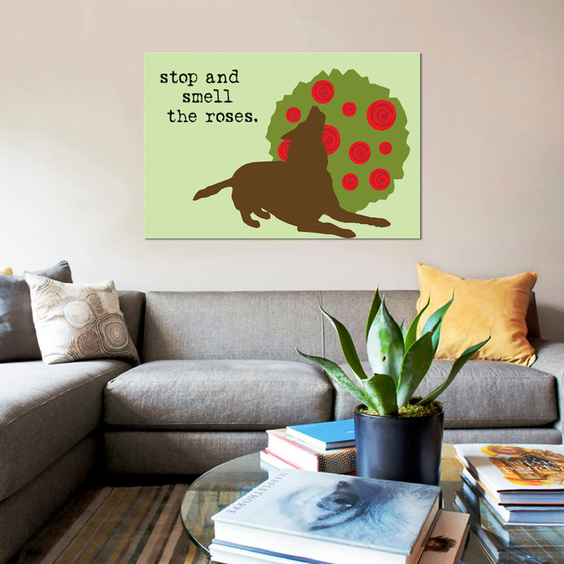 «Smell the Roses», impression sur toile, H 26 po x l 40 po x P 1,5 po, Toile tendue, Pas de tapis