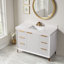 Meuble-lavabo en céramique avec dosseret 48 po Radena-106503606
