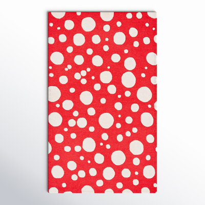 Camey Red Ivory Hand-Woven Rug