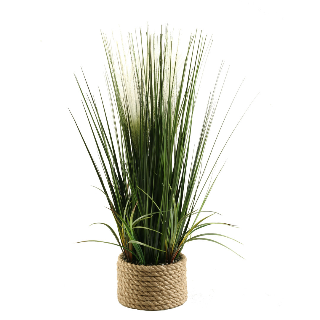 30'' Faux Mixed Grass Plant in Planter Breakwater Bay