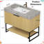 YOLAN Meuble-lavabo de salle de bain autoportant 36 po avec cuve en céramique frittée Corolla-1715877735-1715877730-1715877734