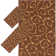 Ensemble de tapis de zone brune oriental