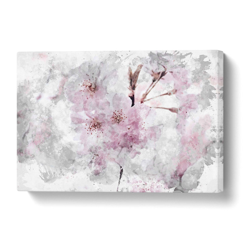 A Pretty Pink Cherry Blossom Tree - Wrapped Canvas, 61 cm H x 91.4 cm W