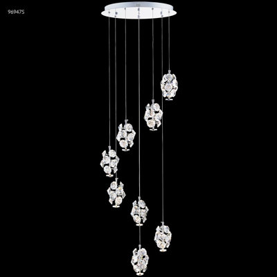 Lustre en cristal 8 lumières DEL Continental Fashion