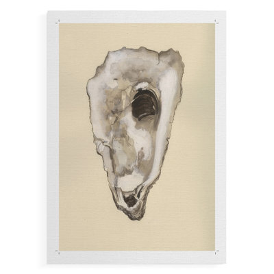 Huître IV sépia - impression sur toile seulement - non encadrée