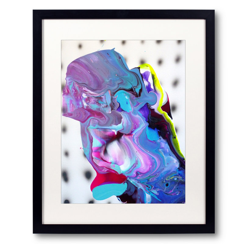 SP02042 par Adrian NEGENBOR - Peinture, Papier avec cadre noir, 20" H x 16" W