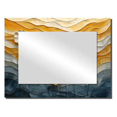 Desert Blossom Of Cornflowers II - Floral Mirror Wall Art - Printed On Metal