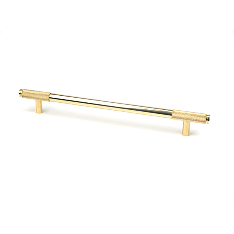Polished Nickel Half Brompton Pull Handle - Large, Polished Brass, 22.4 cm