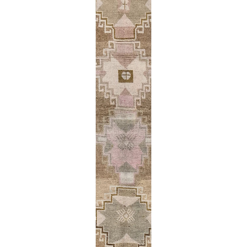 One-of-a-Kind 2'7 X 12'1 Hand Knotted Area Rug