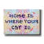«Home Is Where Your Cat Is» par Dean Russo, art mural sur toile-807934095
