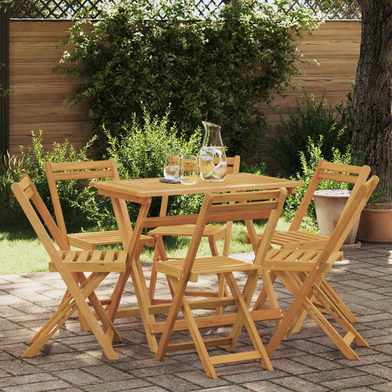 Solid Wood Patio Folding Chair Folding Chair Set