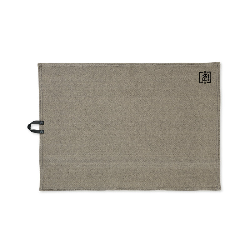 RÅ Cotton Tea Towel, 27.6" L x 19.7" W, Dark Gray