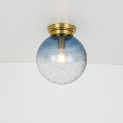 Glass Semi Flush Mount