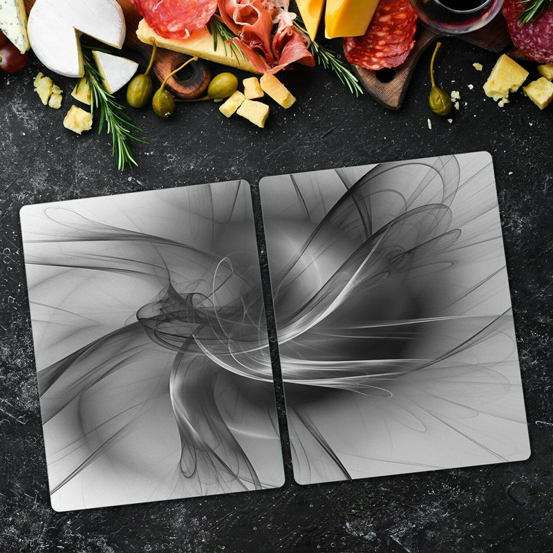 Anston Irregular Spiral Swirls Chopping Board, 30cm L x 52cm W
